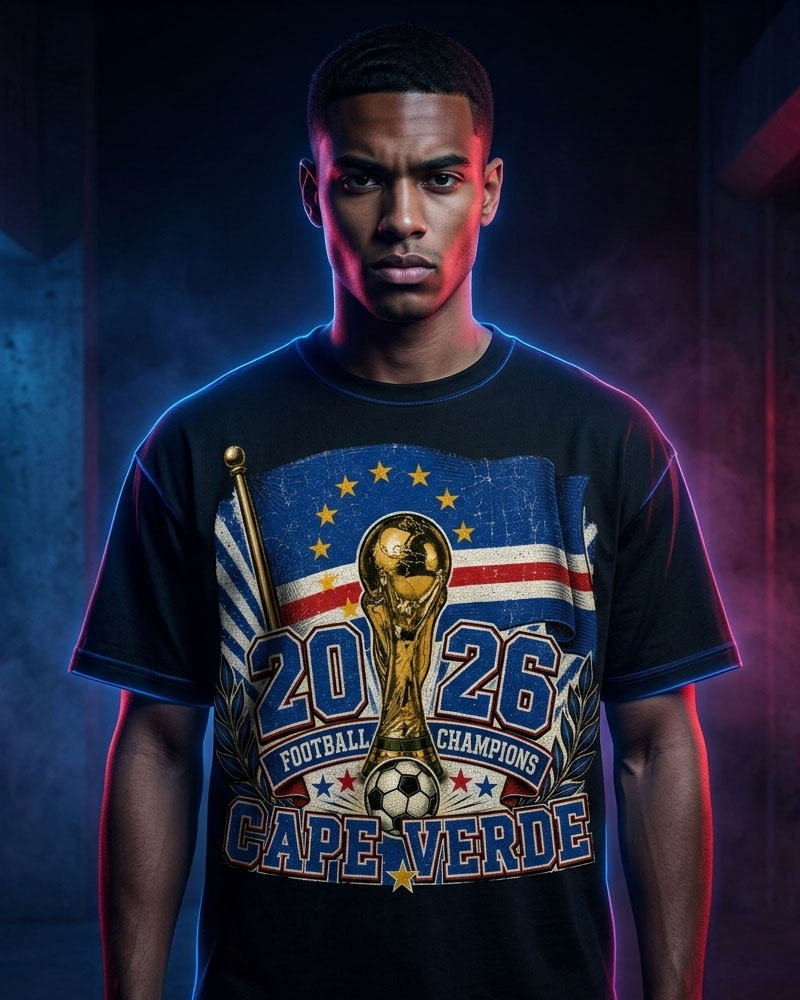 Cape Verde Tubarões Azuis — cultural T-shirt collection hero image