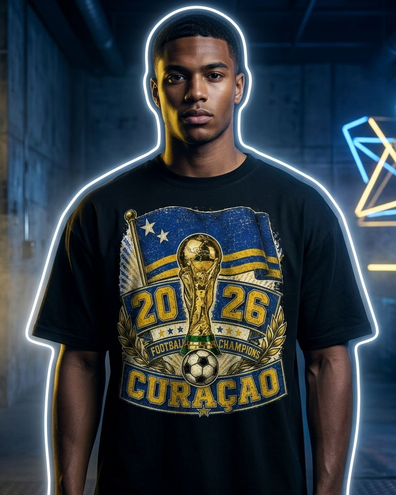 Curaçao Famia Futbòl — cultural T-shirt collection hero image