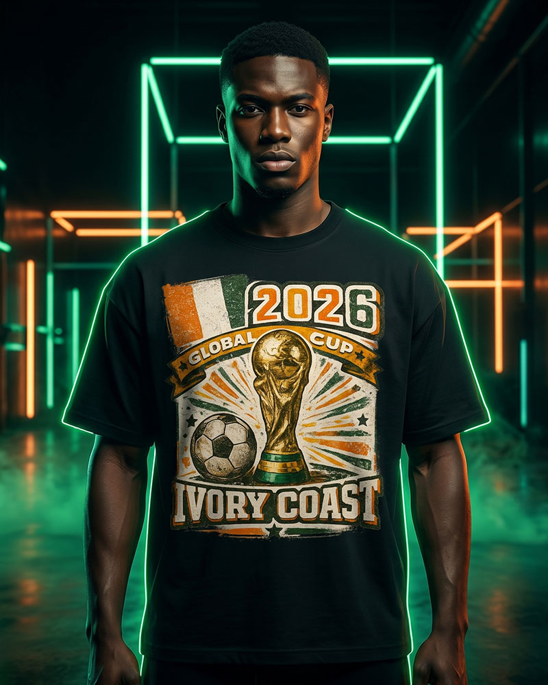Ivory Coast Les Éléphants — cultural T-shirt collection hero image